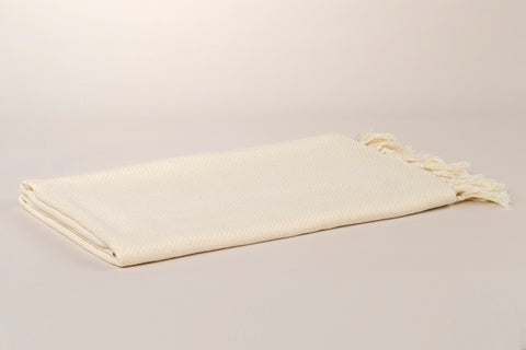 Turkish Towel "Peshtemal" - Diamond -  Brown & White
