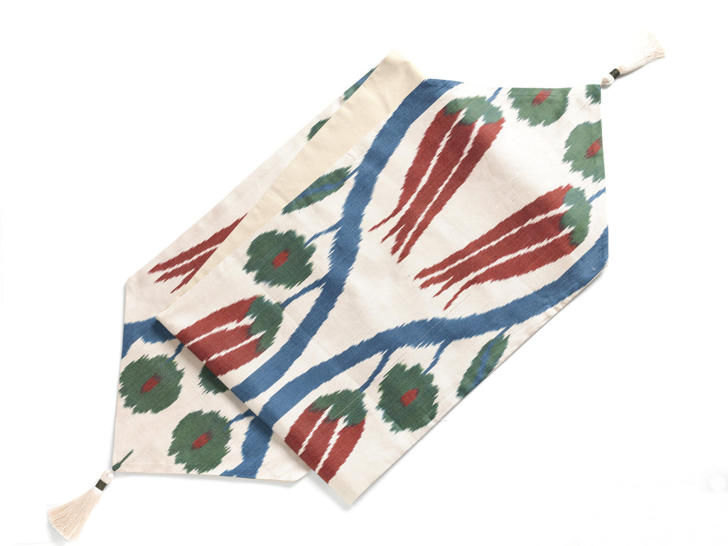 SILK IKAT TABLE RUNNERS - CHECK OUT THE BEAUTIFUL COLORS & PATTERNS