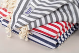 Striped Light Cotton Throw Blanket 180 x 230