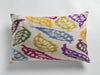 SILK IKAT PILLOWCASES - SINGLE SIDE - CHECK COLORS 40x60