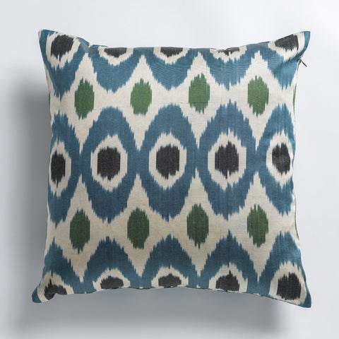 Silk ikat double-sided pillow cases 40cm x 60cm - check out the colors!