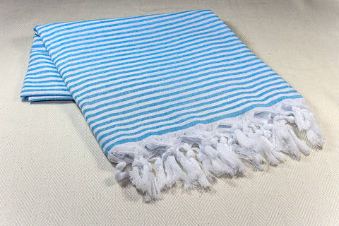Turkish Towel "Peshtemal" - Sultan - Turquoise
