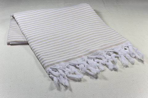 Turkish Towel "Peshtemal" - Stonewashed Cotton - Grey