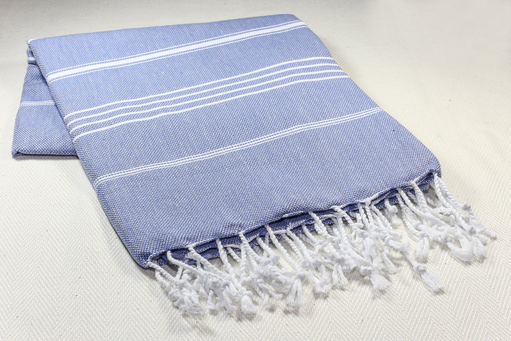 Turkish Towel "Peshtemal" - Sultan - Blue