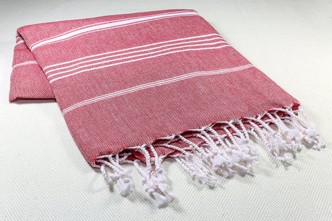 Light Striped Turkish Towel Cotton Robe