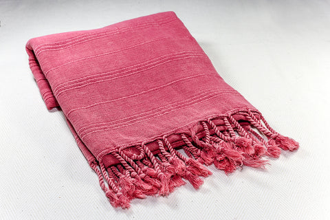 Turkish Towel "Peshtemal" - RoseGarden - Pink