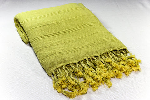Turkish Towel "Peshtemal" - Marine Stripes - Green